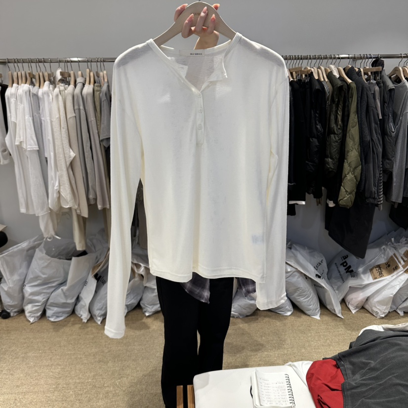 SELF SERVICE/MASOF東大門實拍女裝新品休閑人氣長袖T恤SELF SERVICE/MASOF長袖T恤圖色1