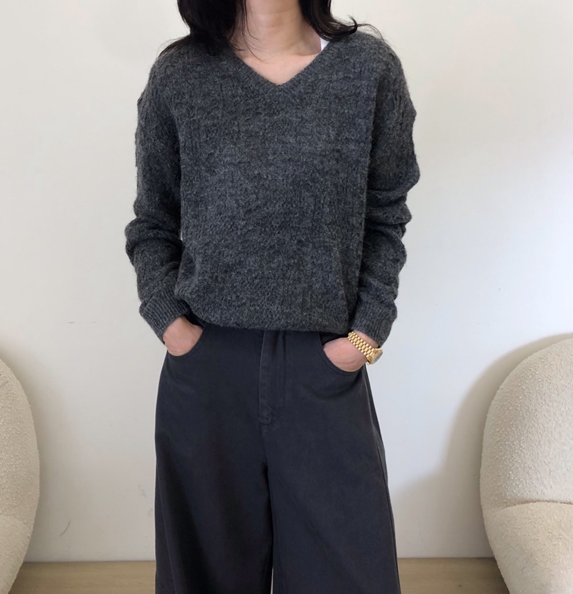 GLAD SOME韓國代購女士新品推薦時尚真品針織衫不含內搭絨GLAD SOME針織衫圖色2