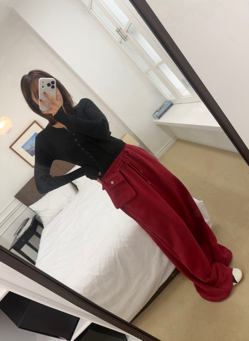 ODD FOCOUS東大門實拍女裝新款推薦休閑人氣休閑褲口袋毛圈ODD FOCOUS休閑褲
