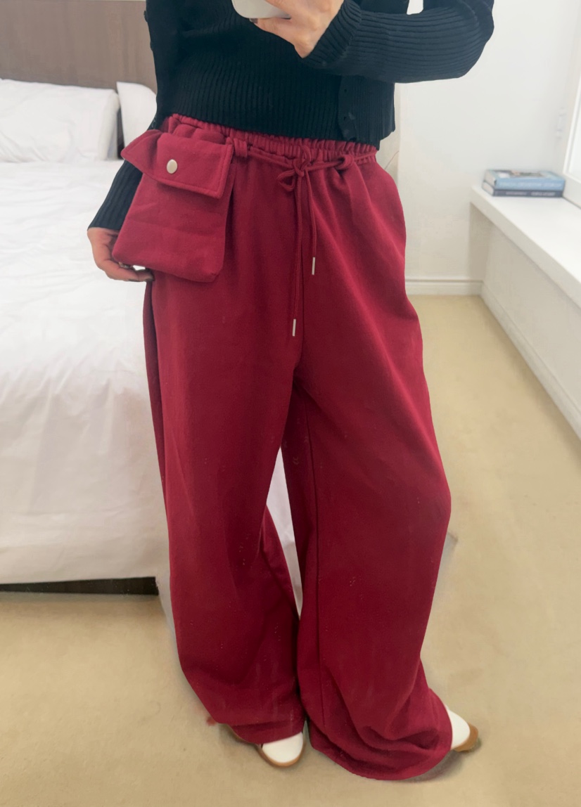 ODD FOCOUS東大門實拍女裝新款推薦休閑人氣休閑褲口袋毛圈ODD FOCOUS休閑褲圖色5