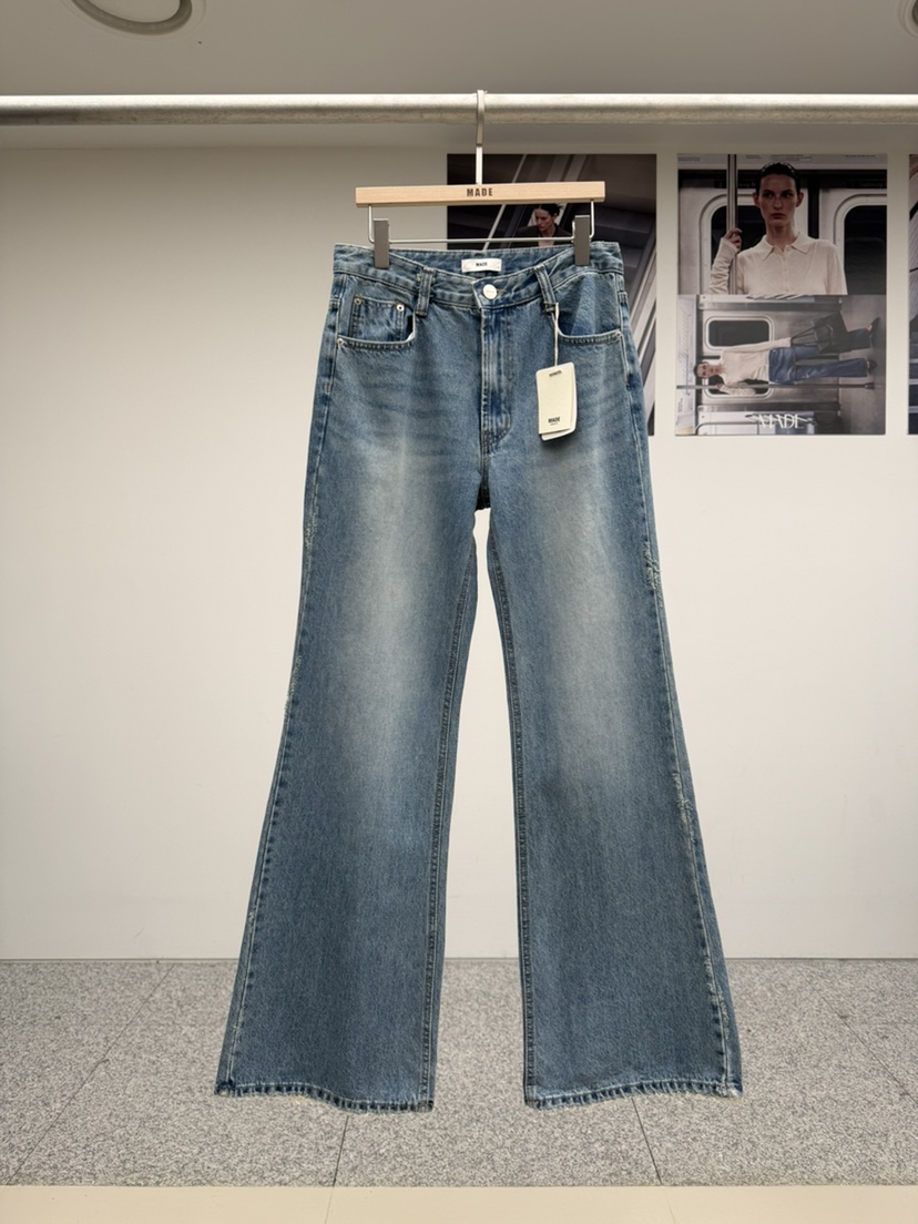 MADE-P東大門代購女士新品真品推薦熱賣人氣時尚休閑牛仔褲MADE-P牛仔褲圖色1