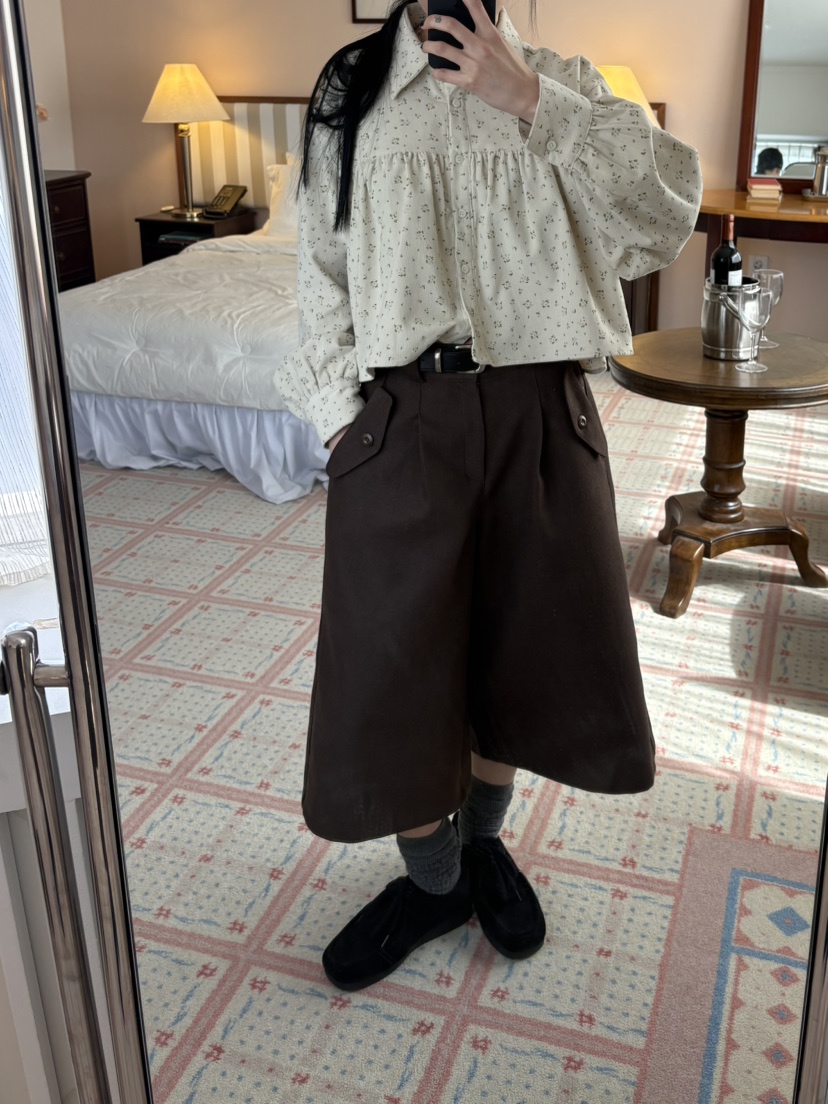 LOVE LETTER韓國代購女裝新款休閑真品人氣短褲不含腰帶LOVE LETTER短褲