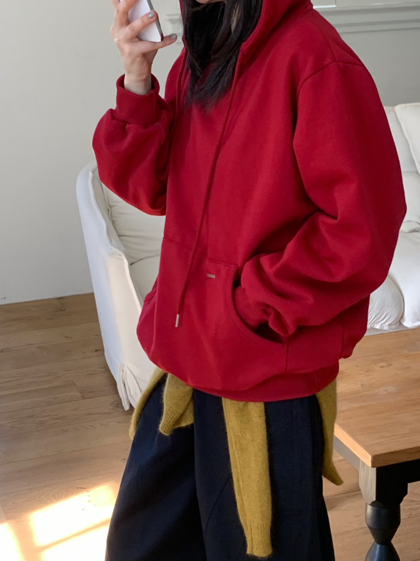 MOMENTUM韓國代購女裝新款熱賣推薦人氣休閑衛衣連帽衫抓絨MOMENTUM衛衣