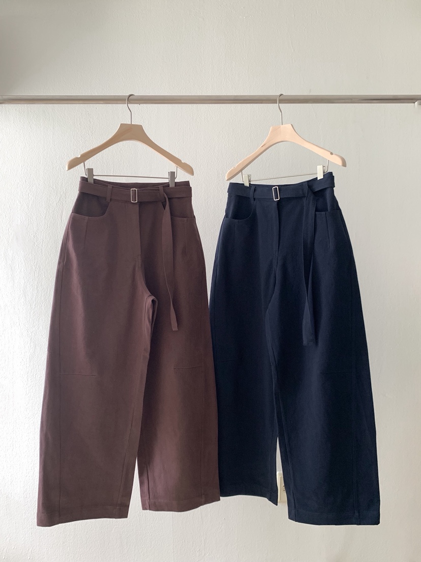 PAIR/RE STOC東大門實拍女裝新款時尚休閑休閑褲含腰帶PAIR/RE STOC休閑褲