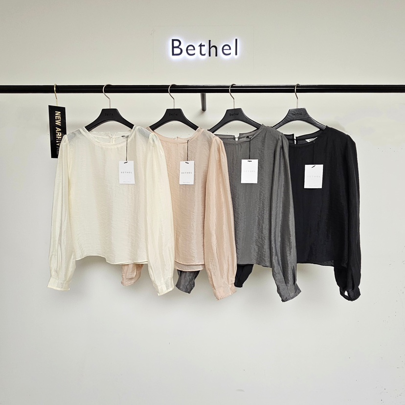 BETHEL韓國代購女裝新品熱賣人氣休閑真品推薦襯衫蕾絲衫Bethel襯衫/蕾絲衫圖色4左四色
