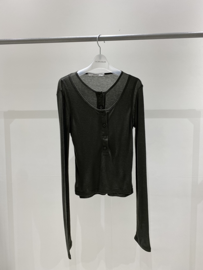 NOPROBLEM東大門代購女裝新款休閑真品人氣時尚熱賣長袖T恤NOPROBLEM長袖T恤圖色3