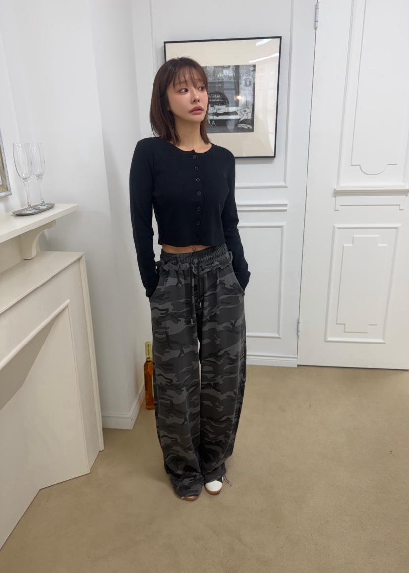 ODD FOCOUS東大門實拍女裝新款推薦真品熱賣時尚休閑褲迷彩ODD FOCOUS休閑褲