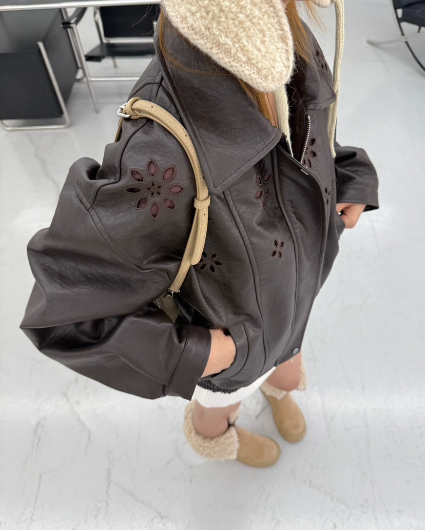 DENVER韓國代購女士新款熱賣時尚真品推薦人氣休閑皮衣DENVER皮衣