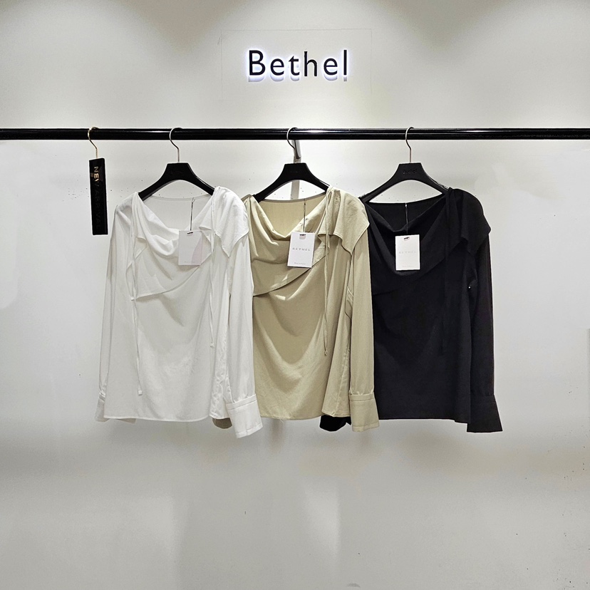 BETHEL韓國直郵女裝新品人氣熱賣時尚休閑真品襯衫蕾絲衫Bethel襯衫/蕾絲衫