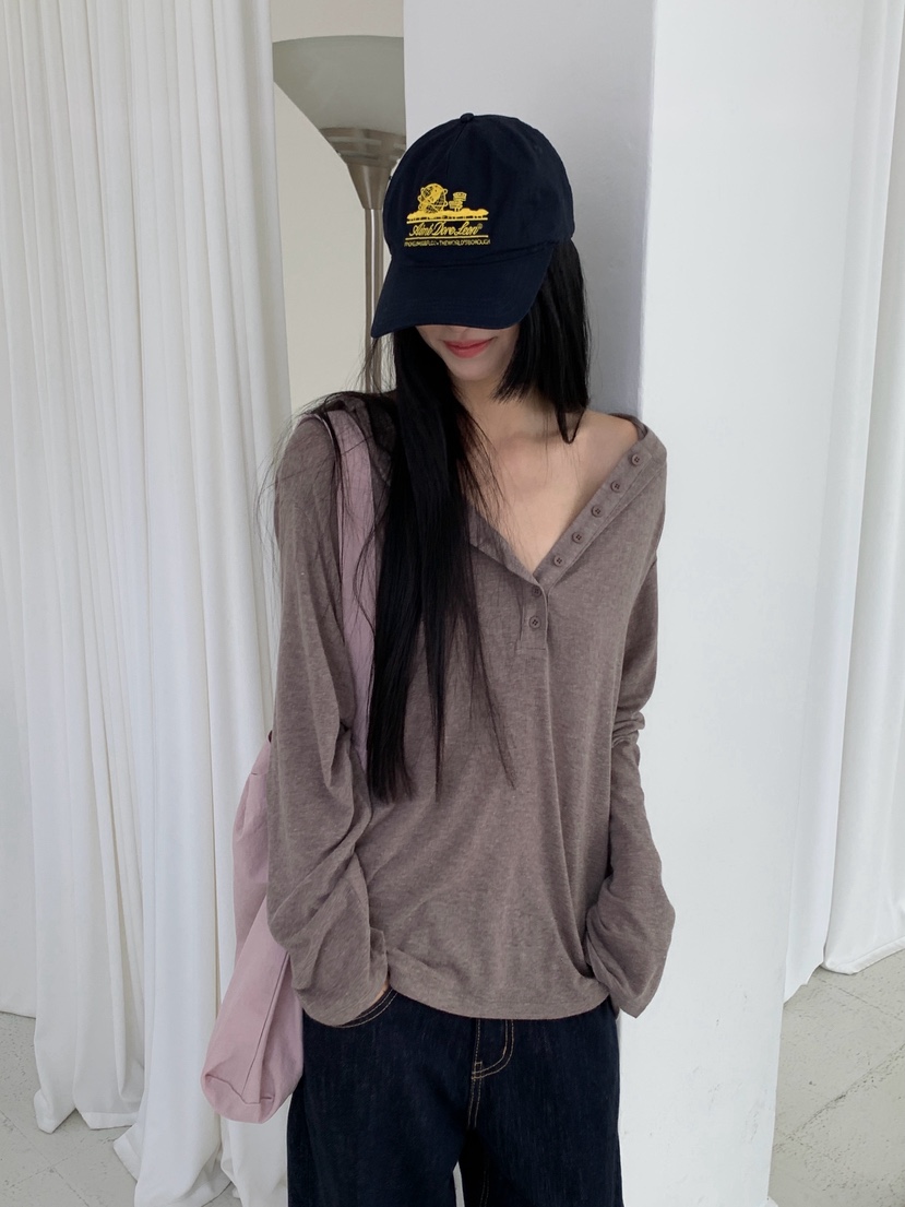 LOGARDEN東大門直郵女裝新品熱賣休閑時尚推薦長袖T恤安哥拉LO GARDEN長袖T恤