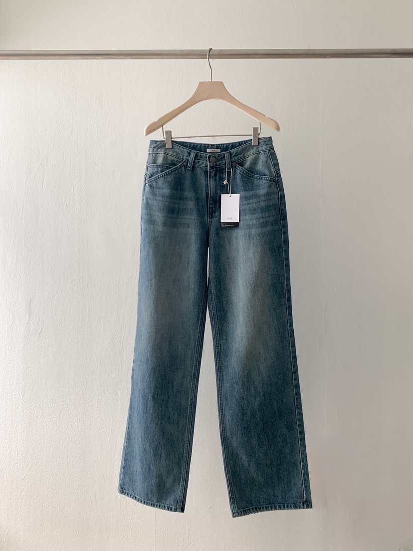 PAIR/RE STOC東大門代購女裝新款時尚人氣牛仔褲不含腰帶PAIR/RE STOC牛仔褲