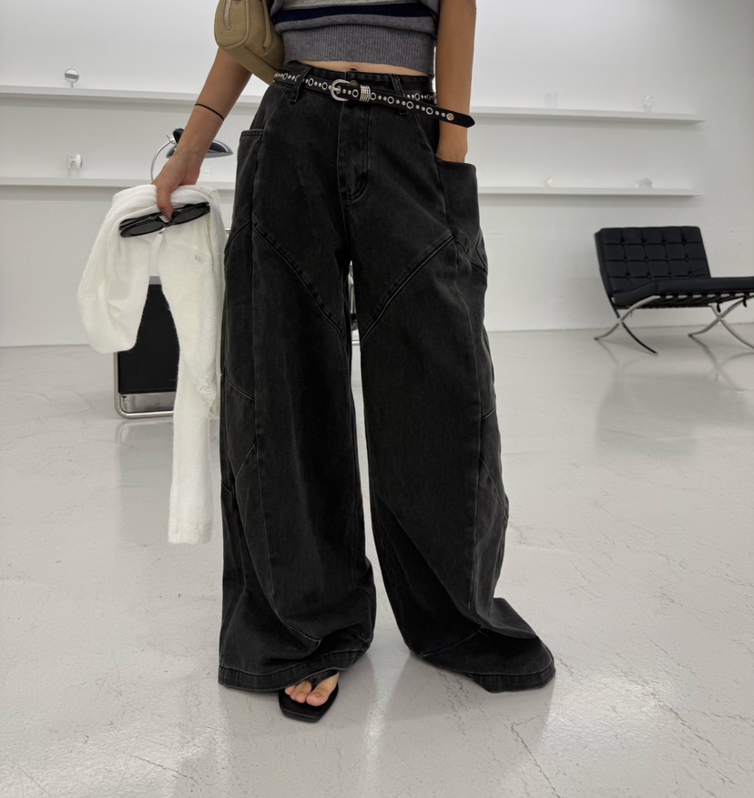 DENVER東大門代購女裝新品真品熱賣人氣推薦休閑褲不含腰帶DENVER休閑褲圖色1