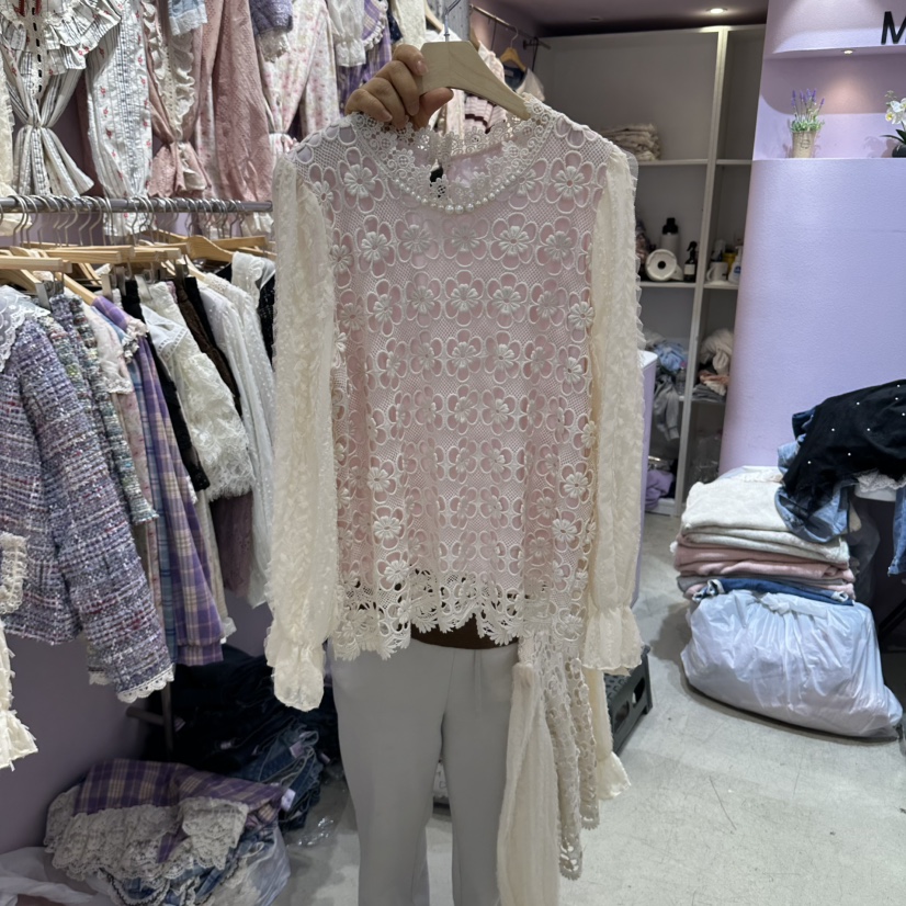 MS東大門直郵女士新品熱賣推薦休閑真品人氣時尚襯衫蕾絲衫MS襯衫/蕾絲衫圖色2