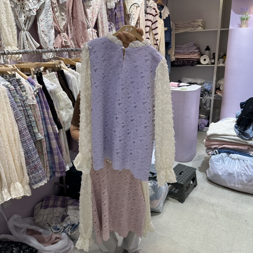 MS東大門直郵女裝新品熱賣時尚人氣推薦休閑真品襯衫蕾絲衫MS襯衫/蕾絲衫