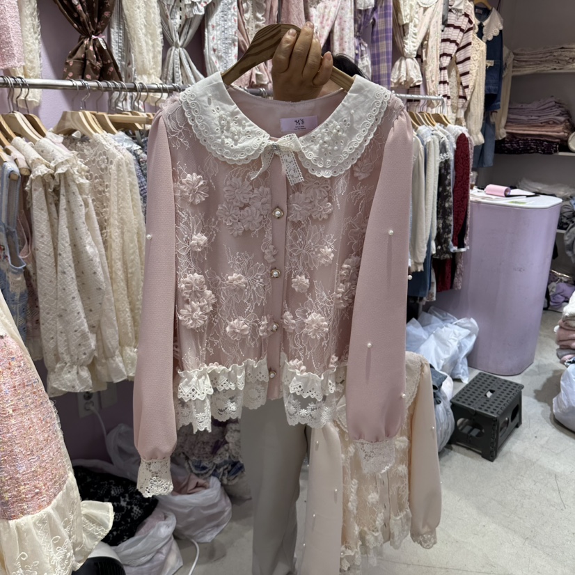 MS東大門直郵女士新品推薦時尚休閑真品人氣熱賣襯衫蕾絲衫MS襯衫/蕾絲衫圖色2