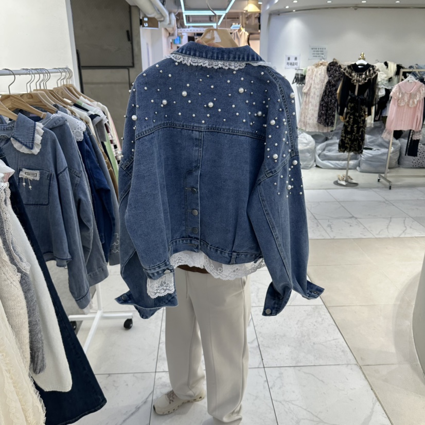 MS東大門實拍女士新品時尚真品休閑熱賣人氣推薦夾克珍珠MS夾克