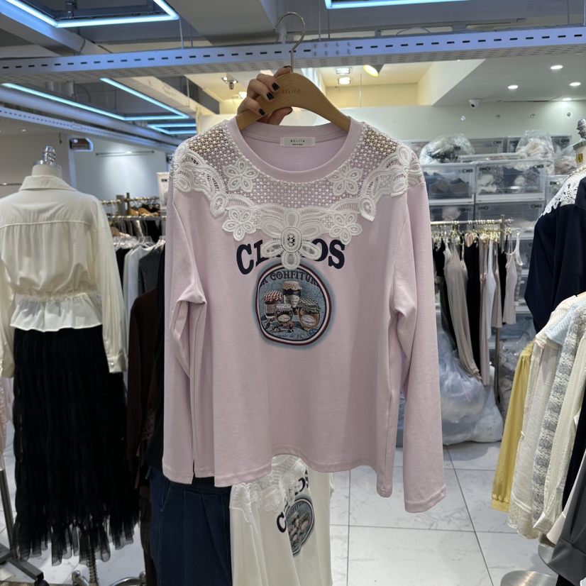 BELITA東大門實拍女士新品推薦時尚休閑人氣熱賣襯衫蕾絲衫BELITA襯衫/蕾絲衫圖色2