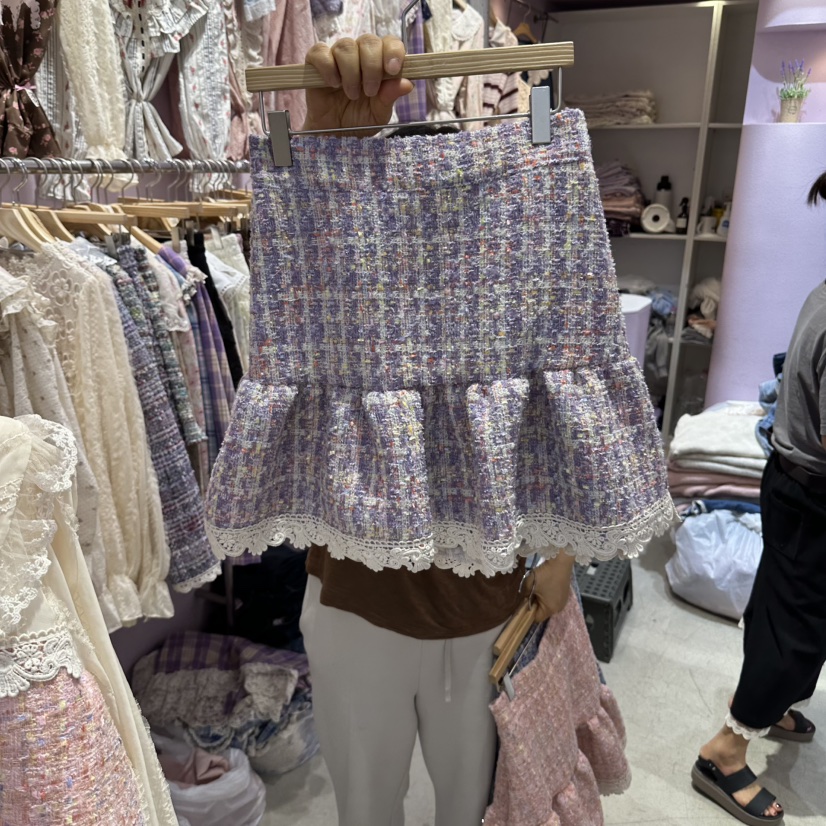 MS東大門代購女士新款真品時尚推薦熱賣人氣休閑短裙撞色MS短裙圖色3