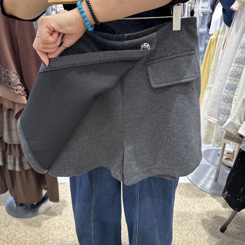 BELITA東大門直郵女士新品時尚推薦熱賣休閑人氣短褲人字紋BELITA短褲