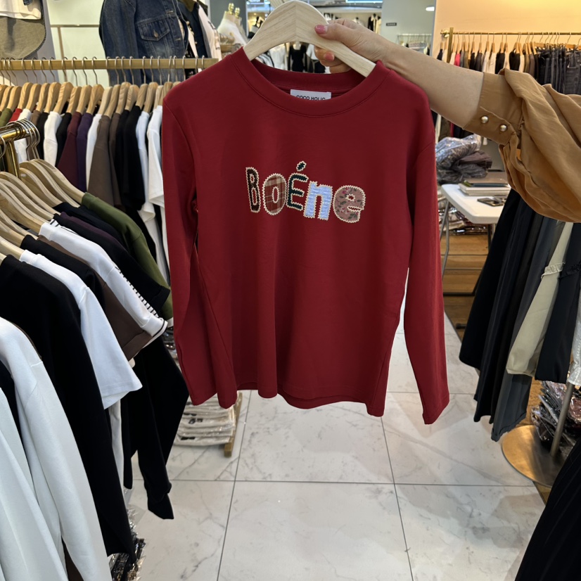 COCO HOLIC東大門直郵女裝新品休閑真品時尚推薦長袖T恤COCO HOLIC長袖T恤圖色3