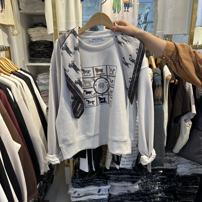 COCO HOLIC東大門直郵女裝新品推薦熱賣真品休閑時尚衛衣COCO HOLIC衛衣圖色1