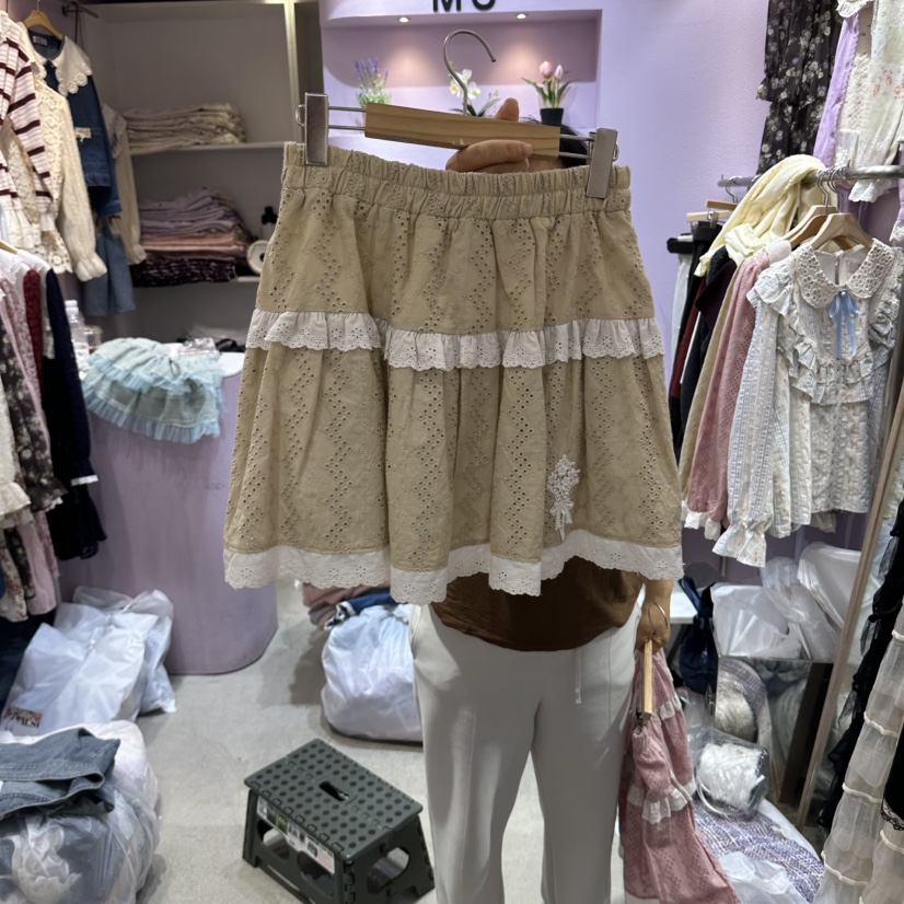 MS東大門實拍女裝新款時尚真品推薦人氣休閑熱賣短裙MS短裙圖色1