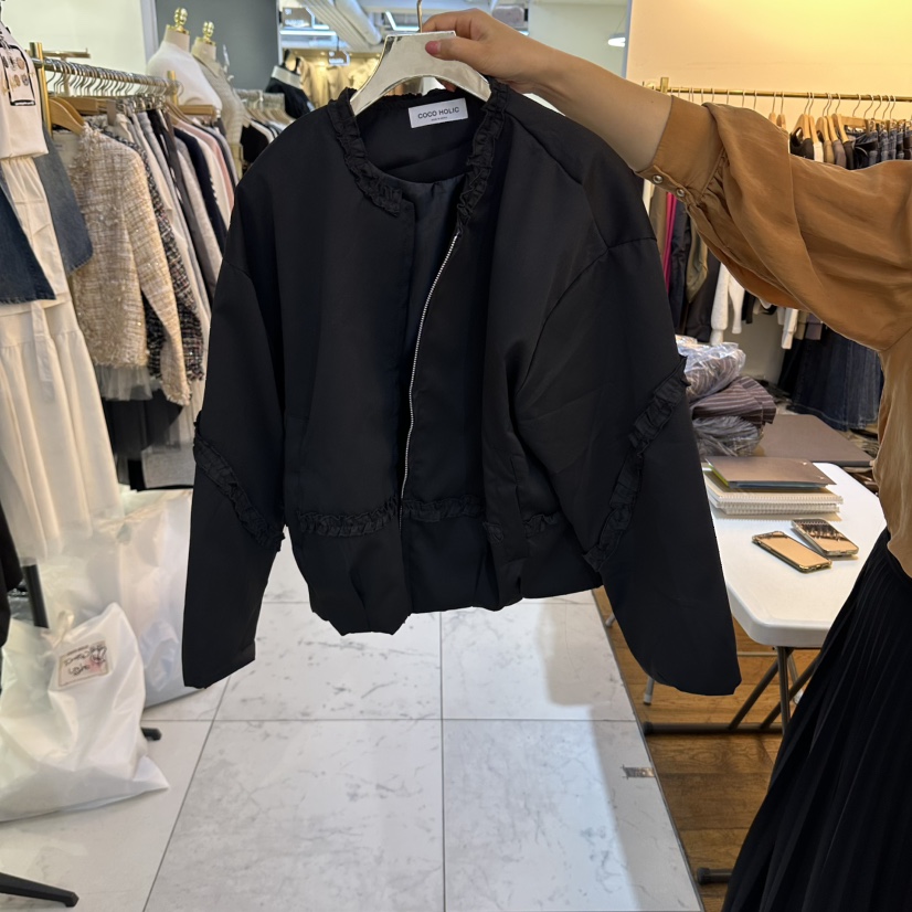 COCO HOLIC東大門代購女士新品熱賣休閑時尚推薦夾克泡泡袖COCO HOLIC夾克圖色2
