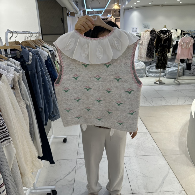 MS東大門實拍女裝新品人氣推薦時尚休閑真品熱賣馬甲MS馬甲