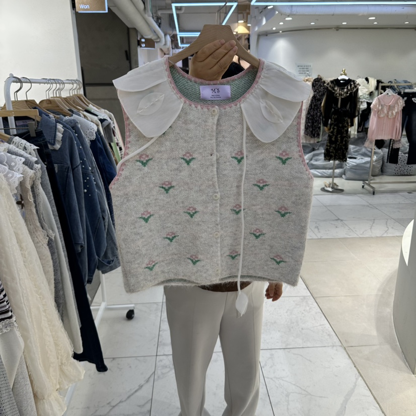 MS東大門實拍女裝新品人氣推薦時尚休閑真品熱賣馬甲MS馬甲圖色1