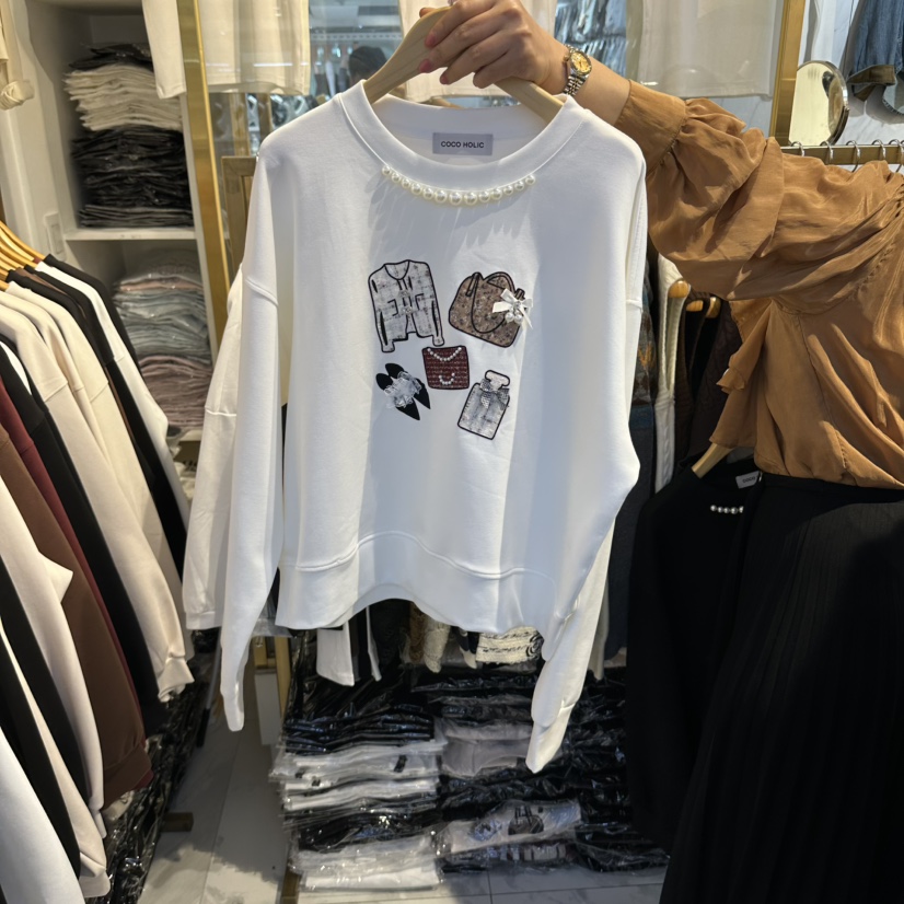 COCO HOLIC東大門直郵女士新款真品休閑時尚推薦人氣衛衣COCO HOLIC衛衣圖色1