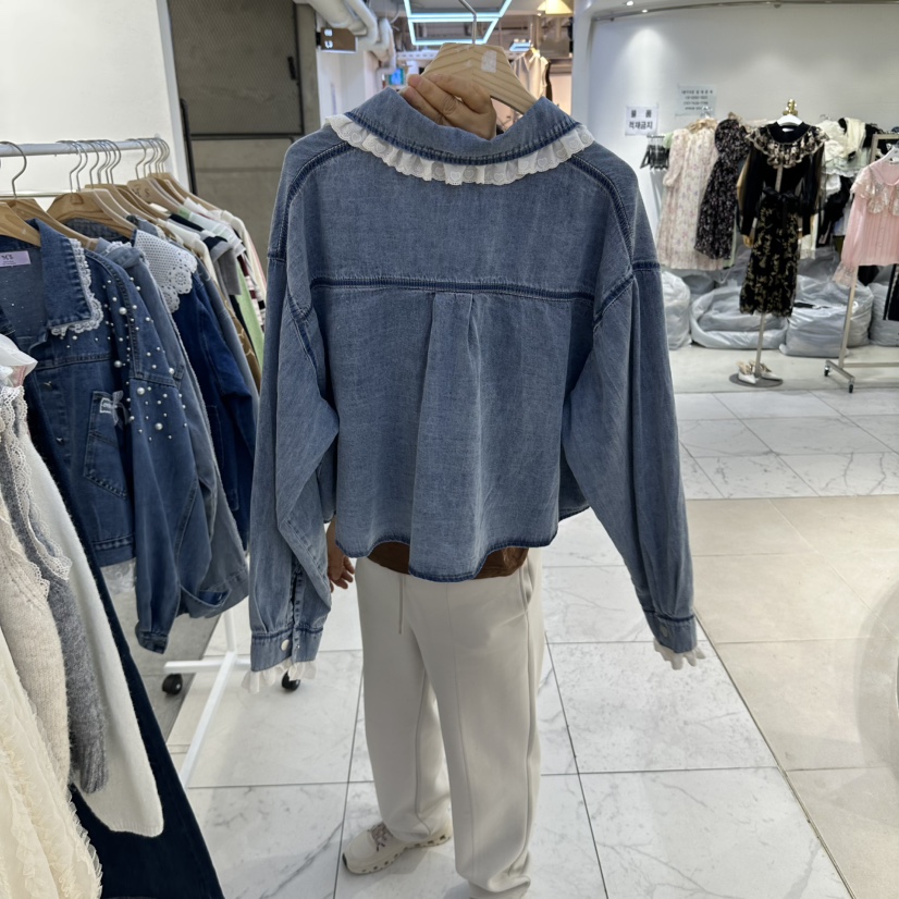 MS東大門直郵女士新款時尚推薦休閑真品熱賣人氣襯衫蕾絲衫MS襯衫/蕾絲衫
