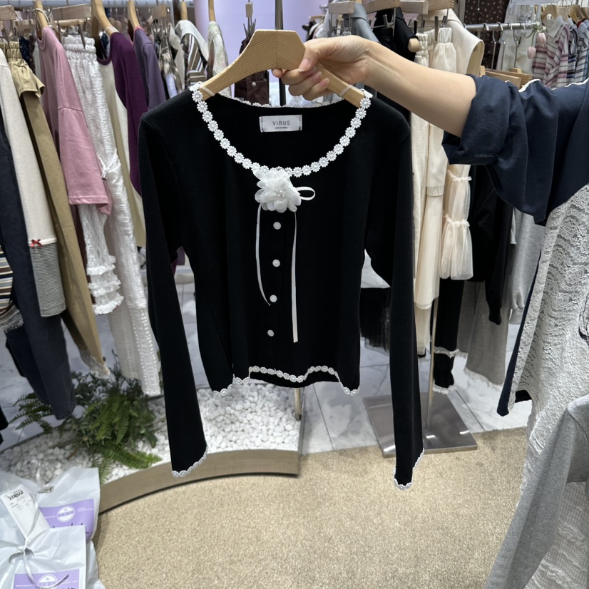 VIRUS東大門代購女士新品熱賣人氣推薦真品休閑時尚長袖T恤VIRUS長袖T恤圖色2