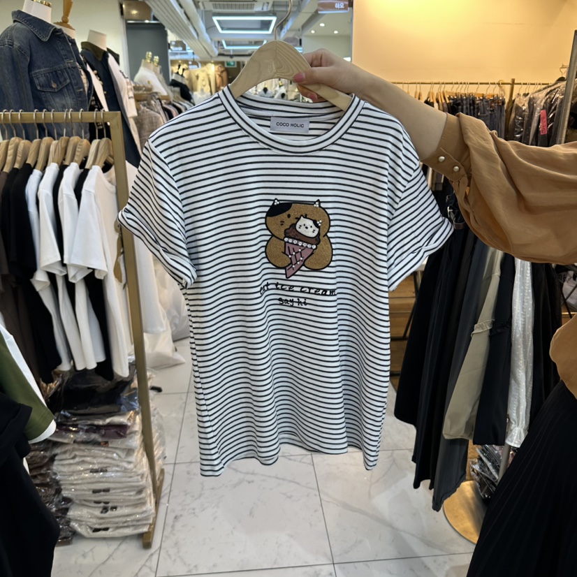 COCO HOLIC韓國直郵女裝新款休閑熱賣時尚推薦人氣真品T恤COCO HOLICT恤圖色4