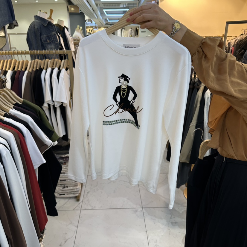 COCO HOLIC韓國代購女裝新品時尚人氣休閑真品推薦長袖T恤COCO HOLIC長袖T恤圖色1