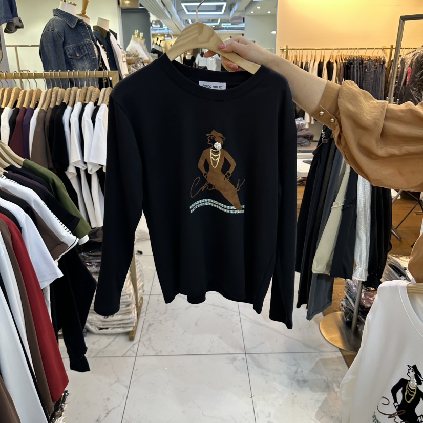 COCO HOLIC韓國代購女裝新品時尚人氣休閑真品推薦長袖T恤COCO HOLIC長袖T恤圖色2