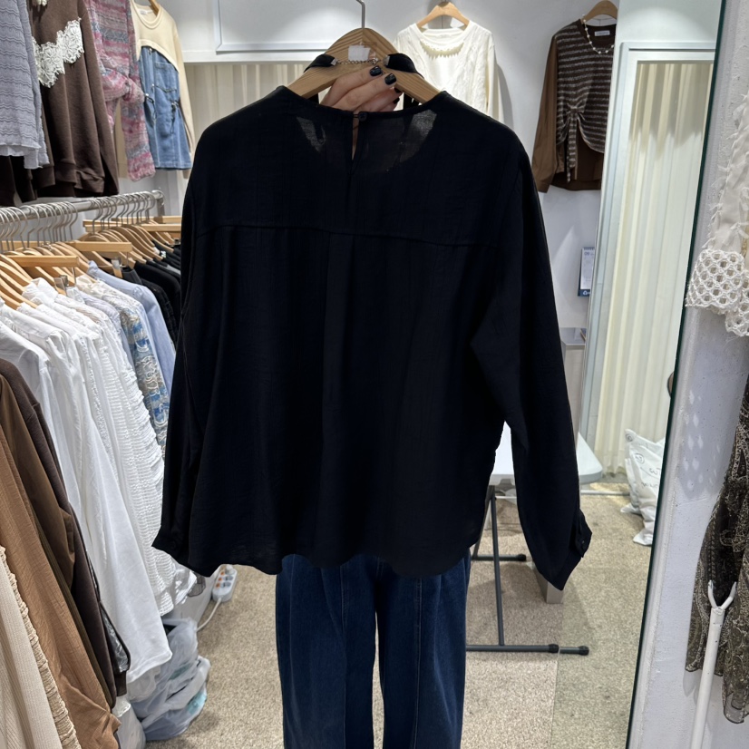 BELITA韓國代購女士新品時尚人氣襯衫蕾絲衫不含項鏈雙層BELITA襯衫/蕾絲衫