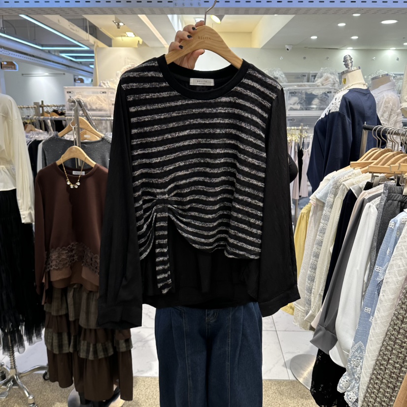 BELITA韓國直郵女裝新品休閑真品時尚襯衫蕾絲衫不含項鏈BELITA襯衫/蕾絲衫圖色2