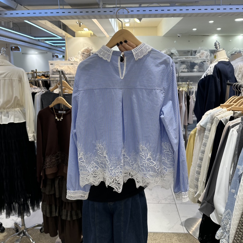 BELITA韓國代購女士新品時尚休閑熱賣推薦真品襯衫蕾絲衫BELITA襯衫/蕾絲衫