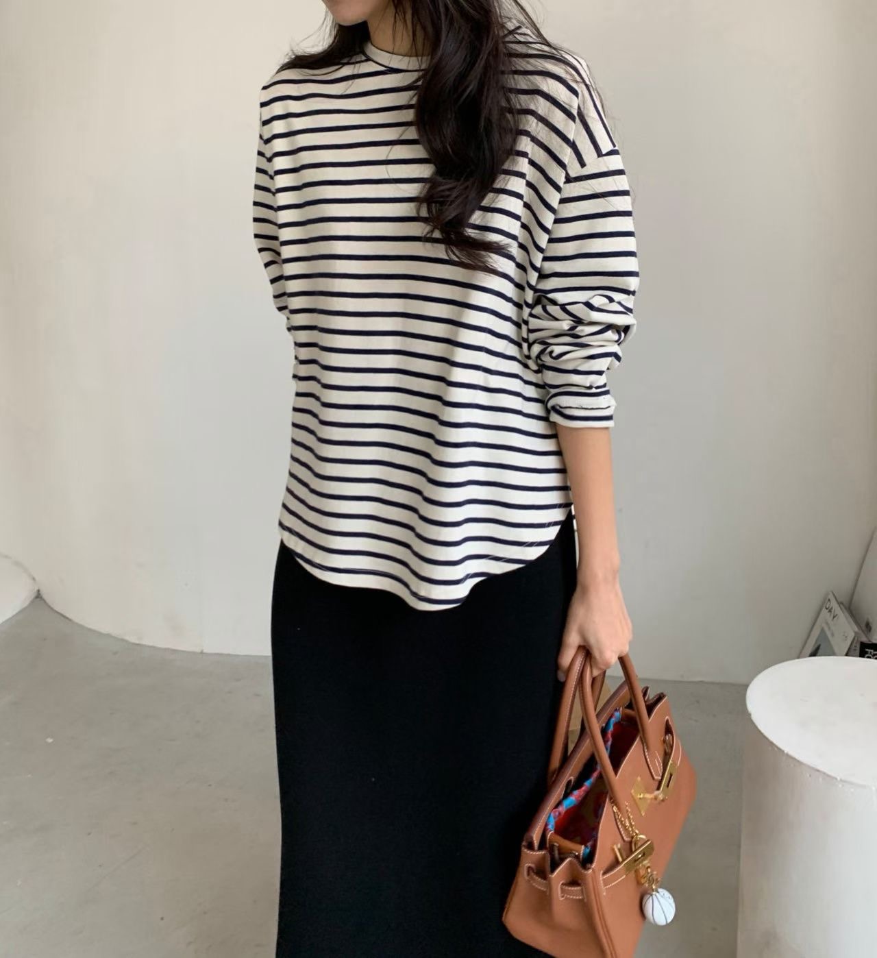 LUCKY ROOM東大門代購女士新款時尚熱賣人氣推薦長袖T恤LUCKY ROOM長袖T恤圖色2