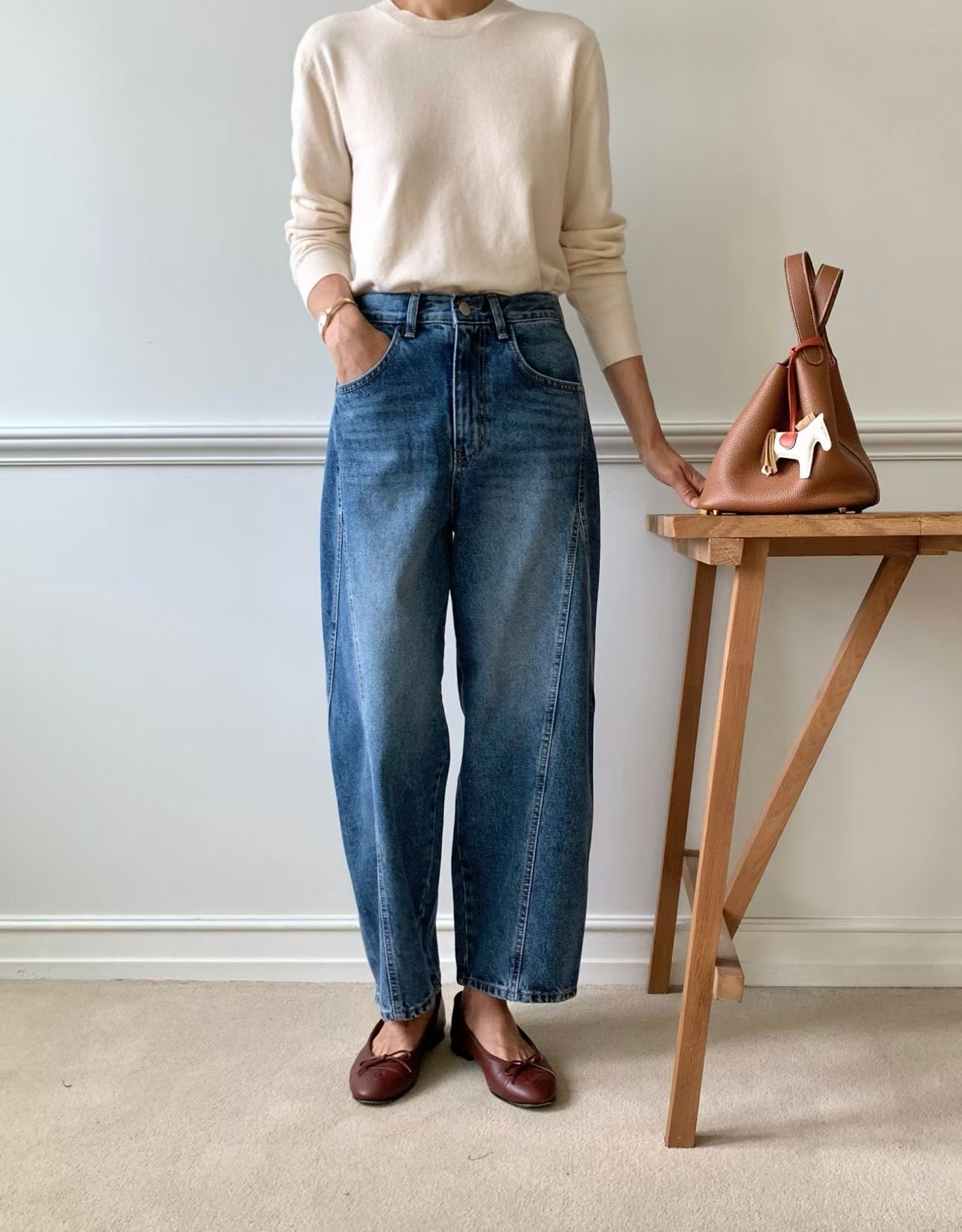 LUCKY ROOM東大門實拍女裝新品人氣推薦時尚休閑熱賣牛仔褲LUCKY ROOM牛仔褲