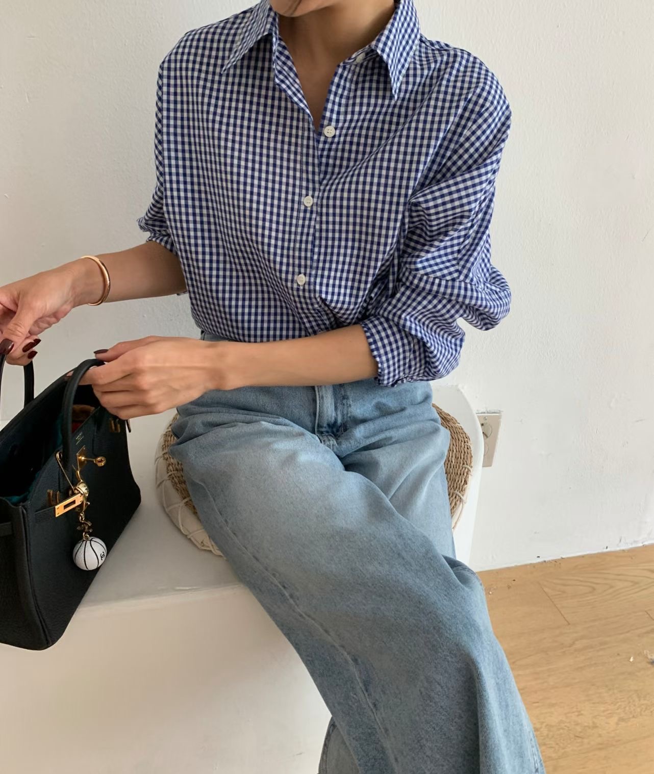 LUCKY ROOM東大門實拍女裝新款人氣時尚休閑真品襯衫蕾絲衫LUCKY ROOM襯衫/蕾絲衫