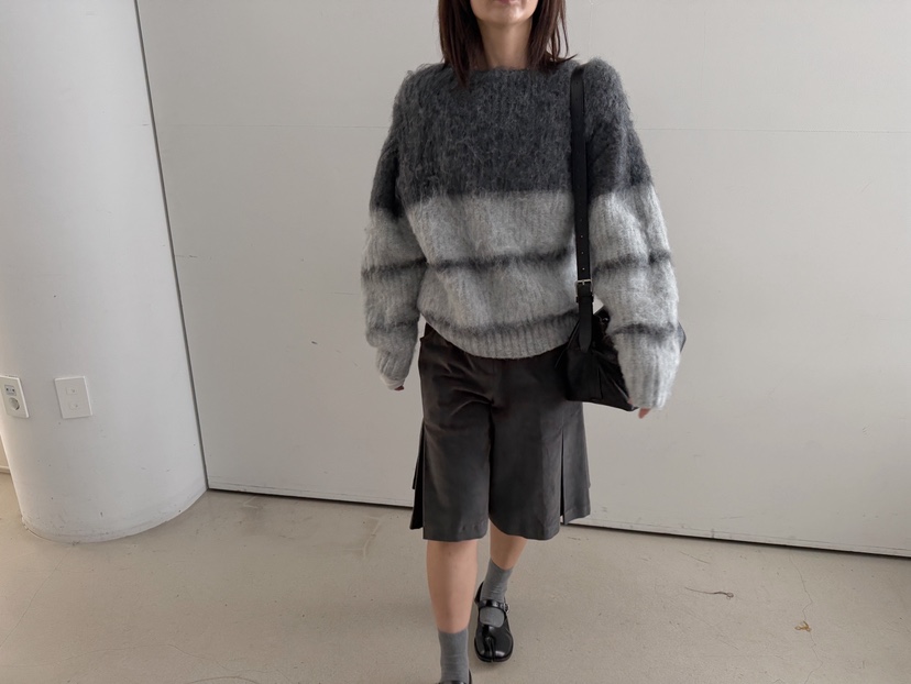 OLI EDIT東大門實拍女士新品熱賣休閑時尚真品職業毛衣條紋OLI EDIT毛衣