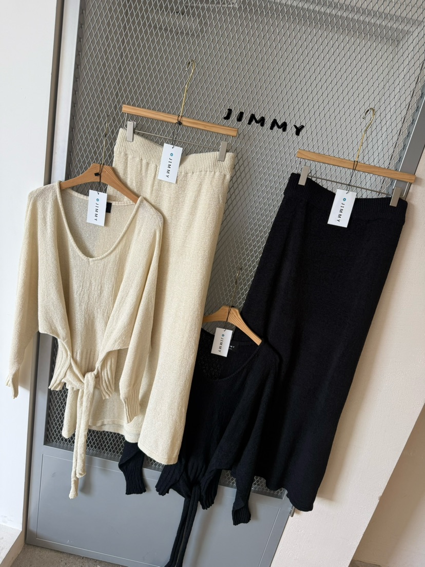 JIMMY東大門實拍女裝新品熱賣時尚休閑人氣推薦針織衫奶油色JIMMY/REMAKE針織衫