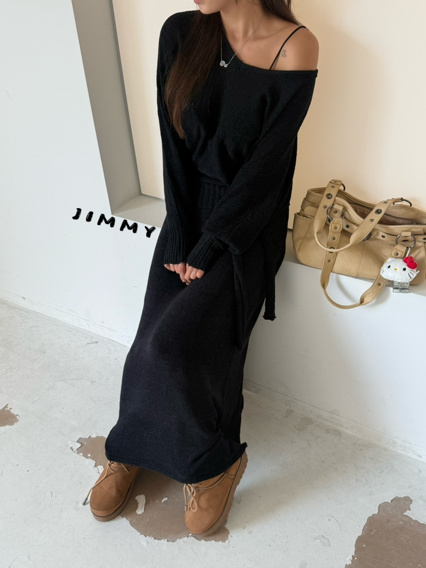 JIMMY東大門實拍女裝新品熱賣時尚休閑人氣推薦針織衫奶油色JIMMY/REMAKE針織衫圖色2