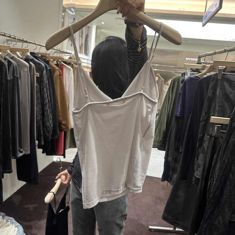 PITA/THEVERLIN韓國直郵女裝新品推薦吊帶背心天鵝絨無袖PITA/THEVERLIN吊帶/背心