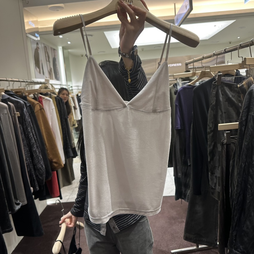 PITA/THEVERLIN韓國直郵女裝新品推薦吊帶背心天鵝絨無袖PITA/THEVERLIN吊帶/背心圖色1