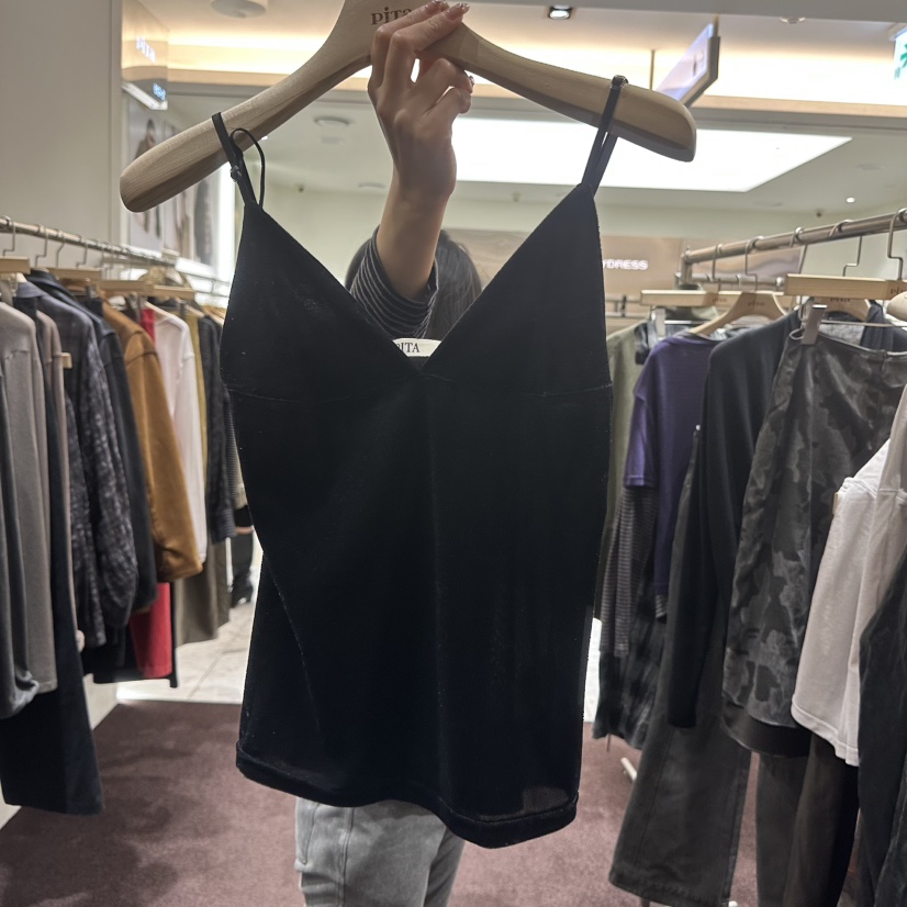 PITA/THEVERLIN韓國直郵女裝新品推薦吊帶背心天鵝絨無袖PITA/THEVERLIN吊帶/背心圖色2