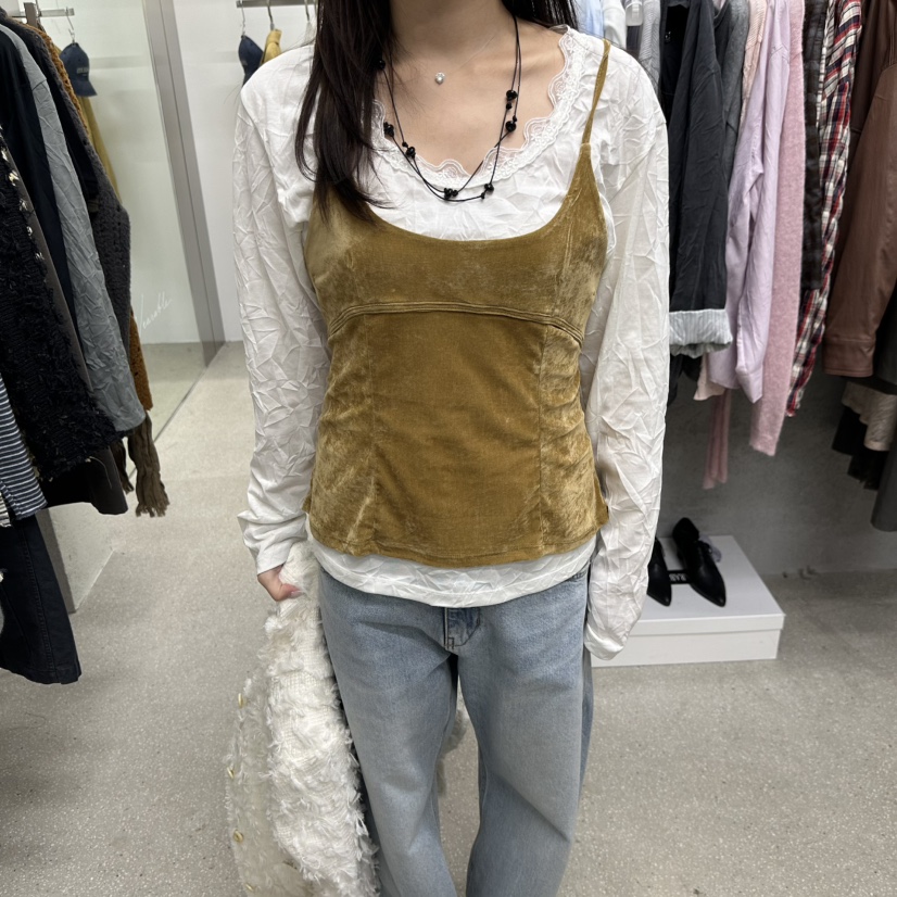WEARABLE-L韓國直郵女裝新品時尚真品熱賣吊帶背心不含內搭WEARABLE吊帶/背心圖色2