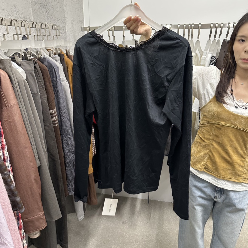 WEARABLE-L東大門直郵女裝新品推薦休閑時尚人氣長袖T恤WEARABLE長袖T恤
