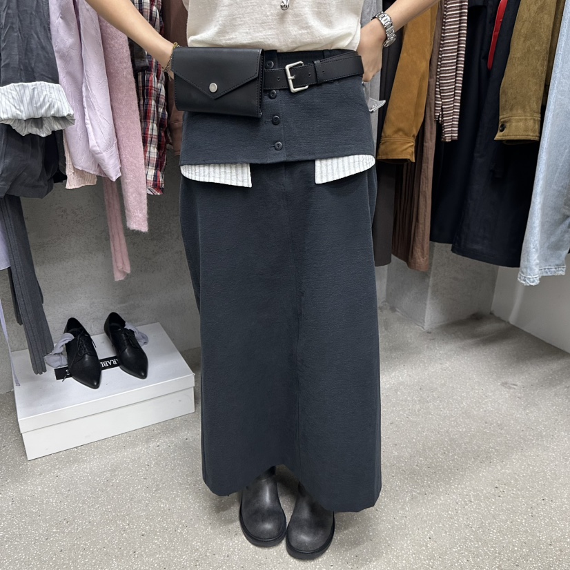 WEARABLE-L東大門代購女裝新款人氣熱賣真品長裙不含腰帶WEARABLE長裙圖色1